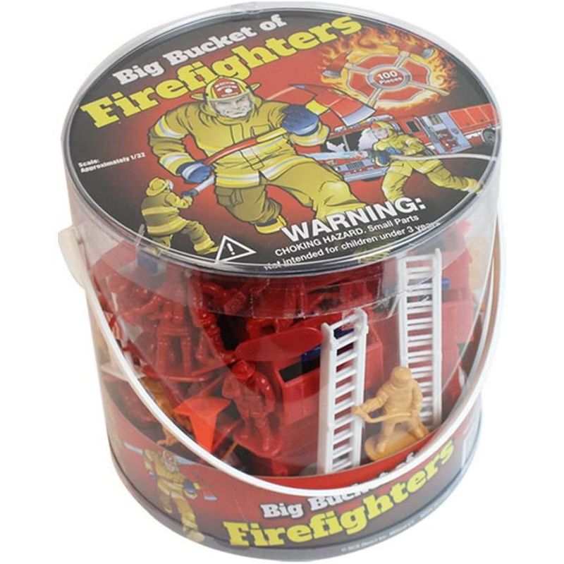 HAPE Wooden Fire Engine Playset with Working Ladder, Fireman and Dog