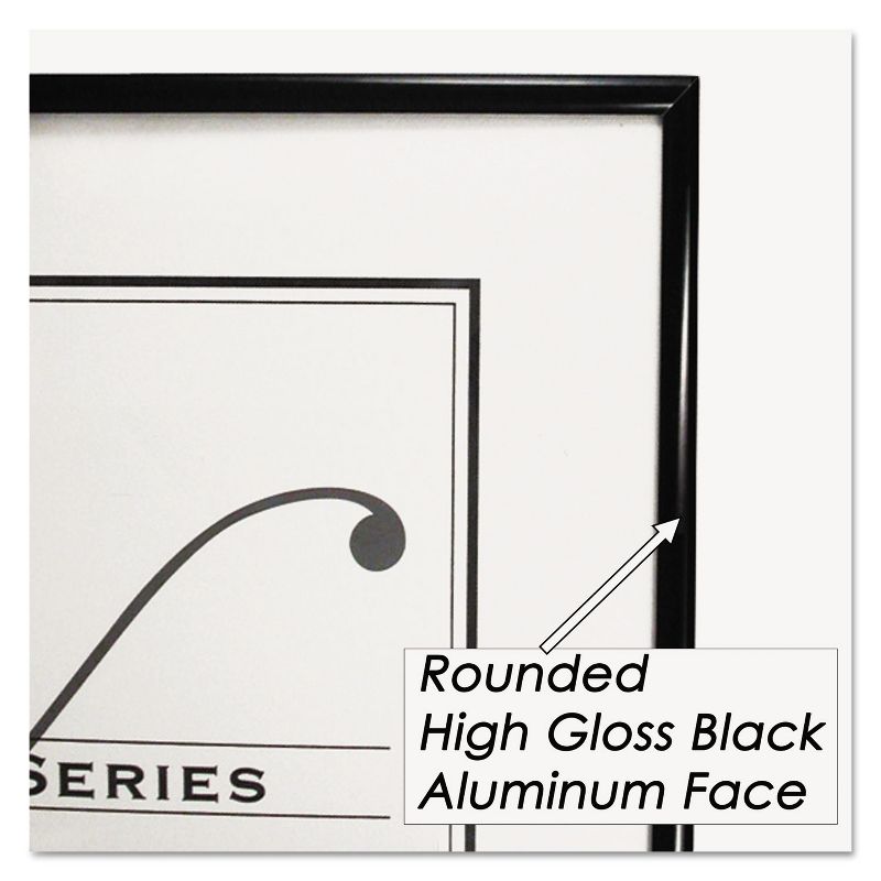 Nudell Metal Poster Frame Plastic Face 18 x 24 Black 31222