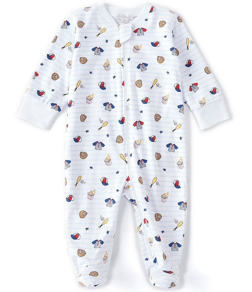 Kissy Kissy Baby Boys Newborn-9 Months Ball Park Zip Footie