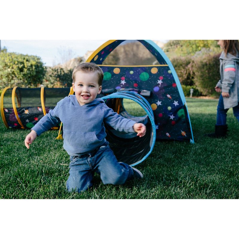 Pacific Play Tents Kids Glow In The Dark Galaxy Junction Play Tent And Tunnel Combo