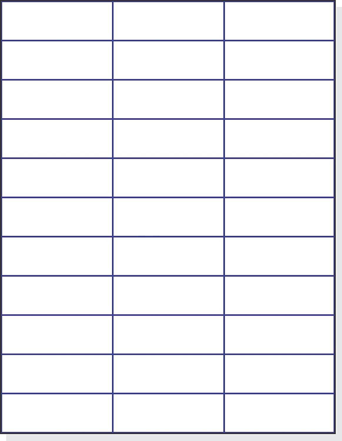 Laser/Ink Jet White Labels (2.83" x 1" - 33 Per Page | 1650 Labels)