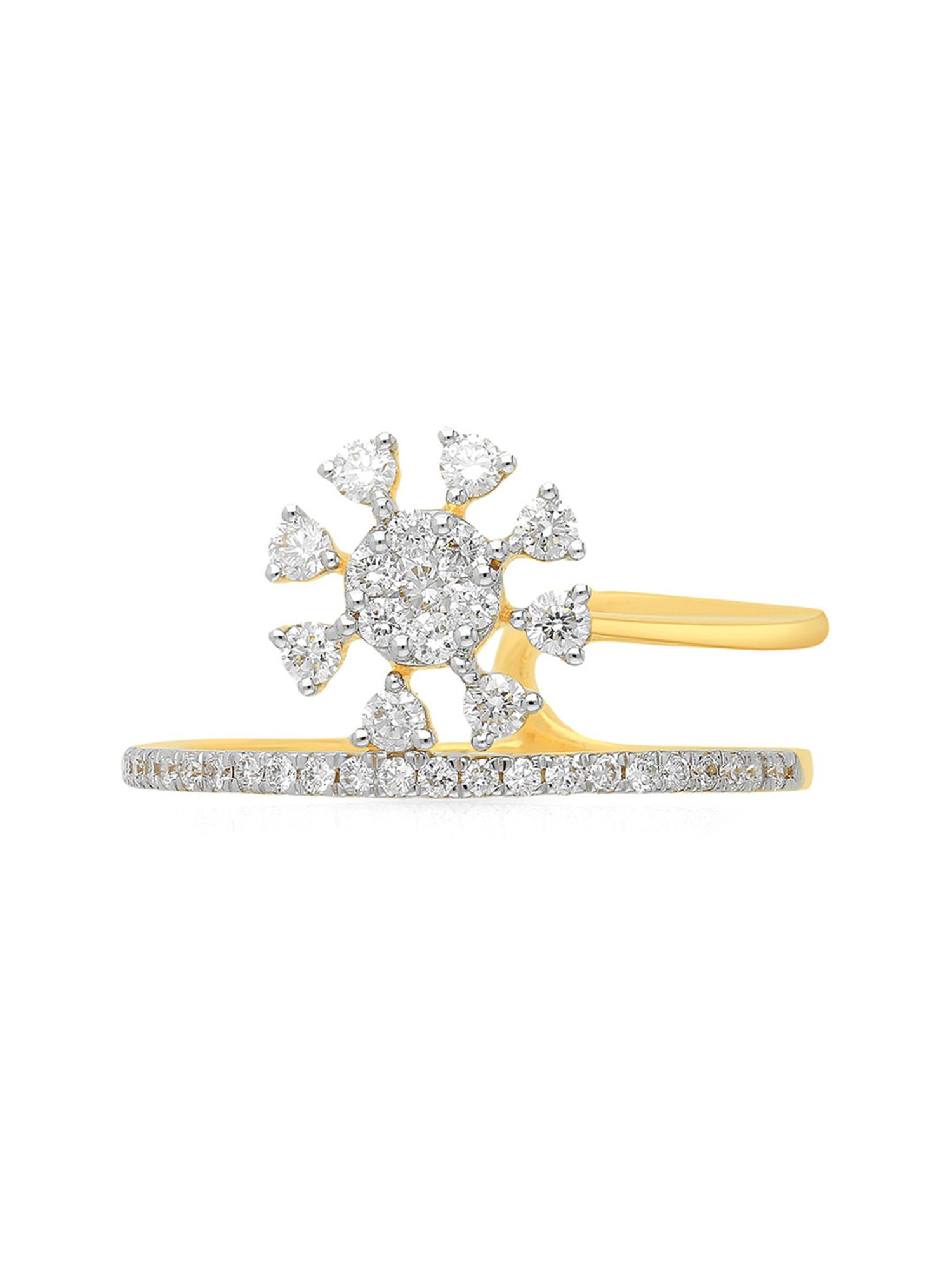 Malabar Gold and Diamonds 18k Yellow Diamond Ring for Women