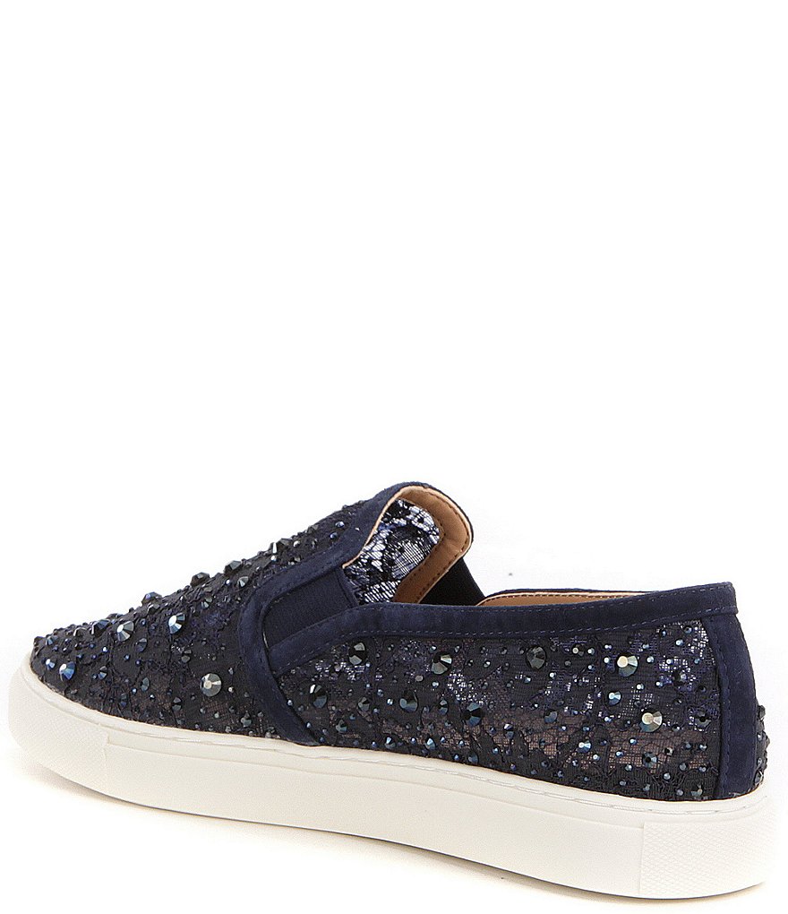 Kurt Geiger London Lexi Eagle Glitter Leather Lace-Up Sneakers