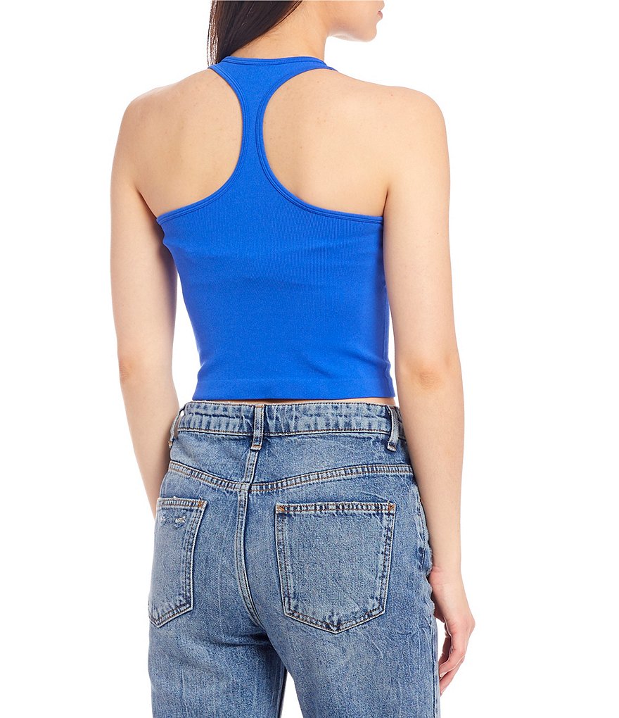 Free People Haley Racerback Cropped Knit Tank