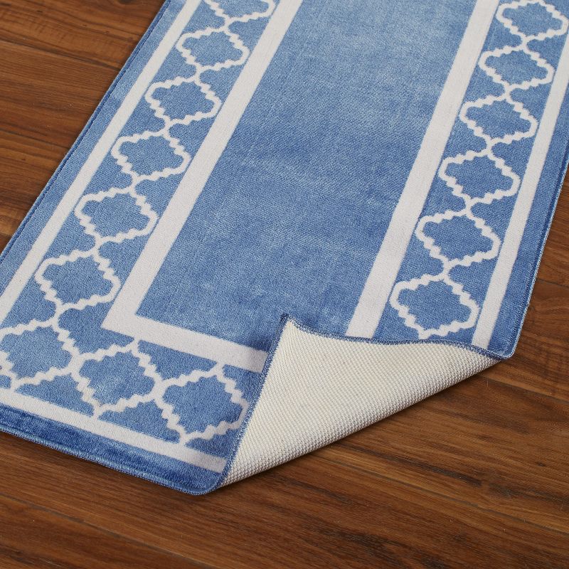 1'8"x7'6" Rectangle Tufted Runner Blue - The Lakeside Collection
