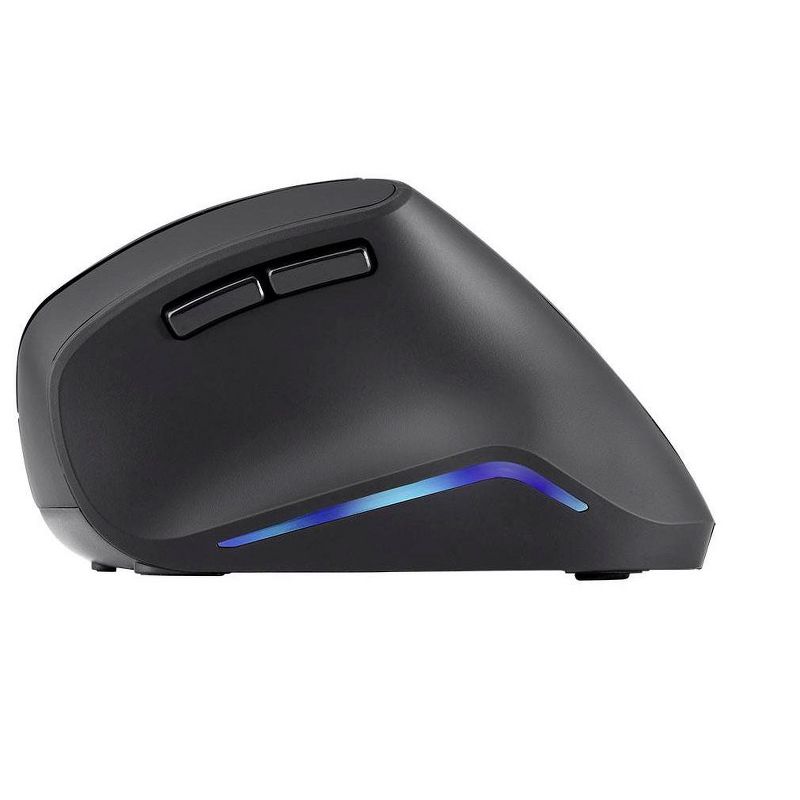 Monoprice Wireless USB Ergonomic Mouse - Semi-vertical, Optical Sensor, 3 Adjustable DPI 800/1200/1600 For Laptop, PC, Macbook - Workstream Collection