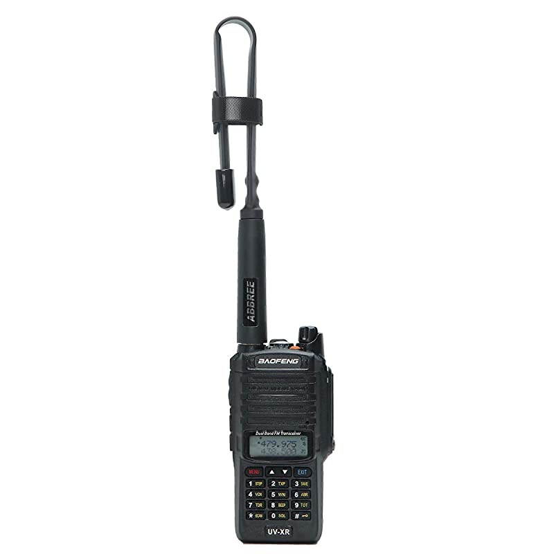 SMA-Female VHF UHF Dual Band Foldable Tactical Antenna for Baofeng UV-XR UV-9R Plus GT-3WP BF-9700 UV-5RWP Waterproof Two Way Radio