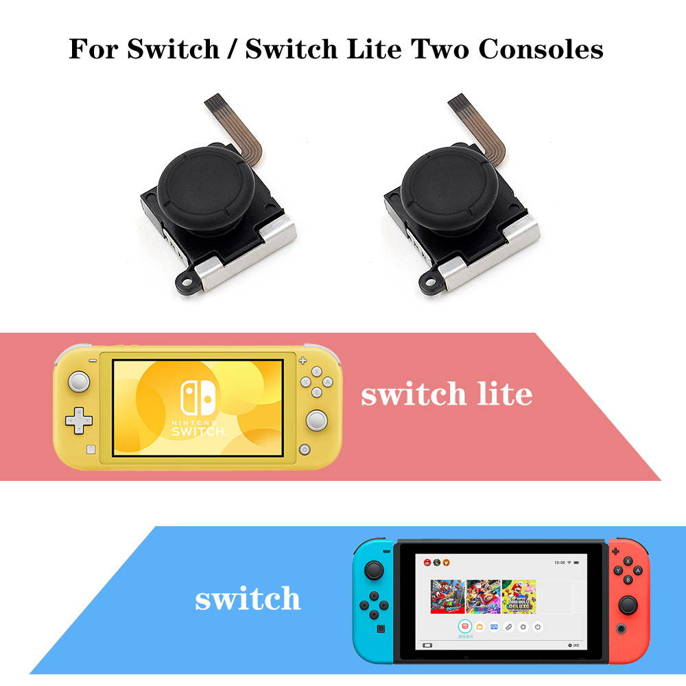 2-Pack 3D Replacement Joystick Analog Thumb Stick for Switch Joy-Con Controller  for Nintendo Switch Joy Con Grip Accessories Swich lite stick