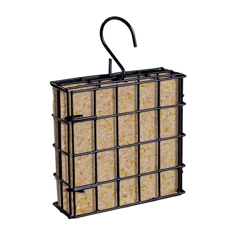 Droll Yankees Stokes Select Single Suet Cage Feeder - Black