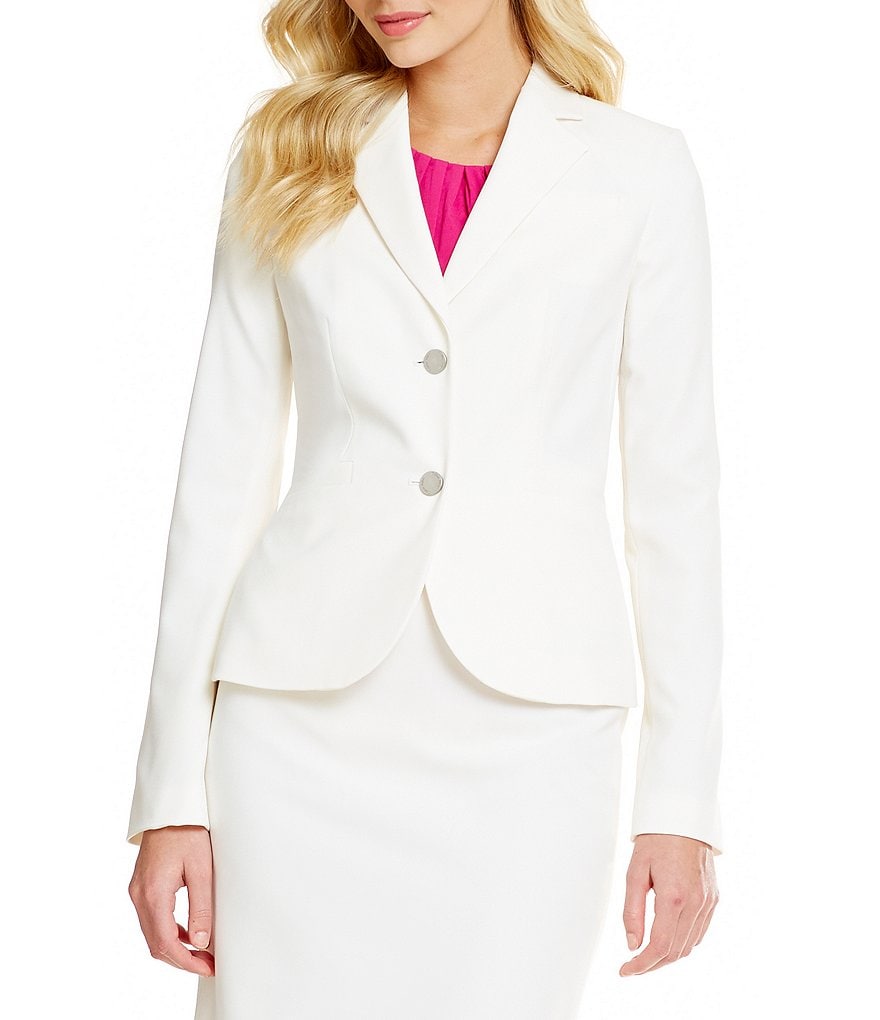 Calvin Klein Luxe Stretch 2 Button Blazer