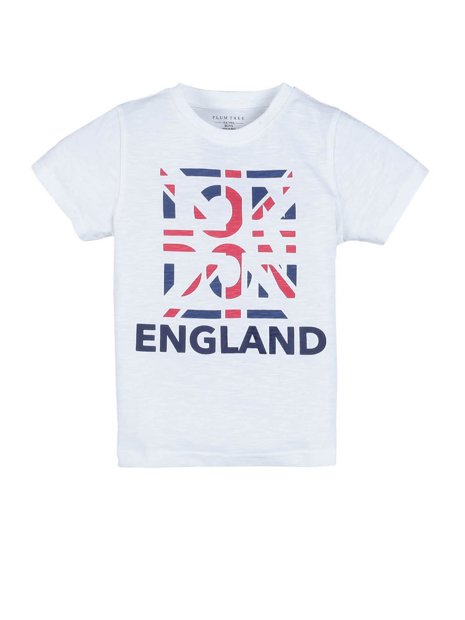 Plum Tree Kids Yellow & White Printed T-Shirt (Pack Of 2)