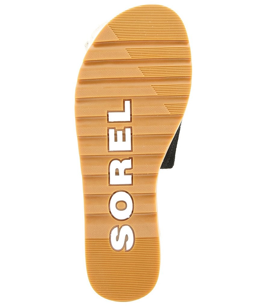 Sorel Ella2 Leather Suede Block Slides