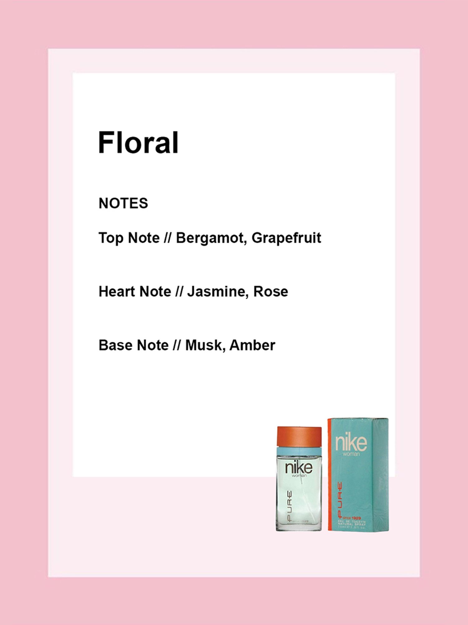 Nike Pure Eau de Toilette for Women - 75 ml