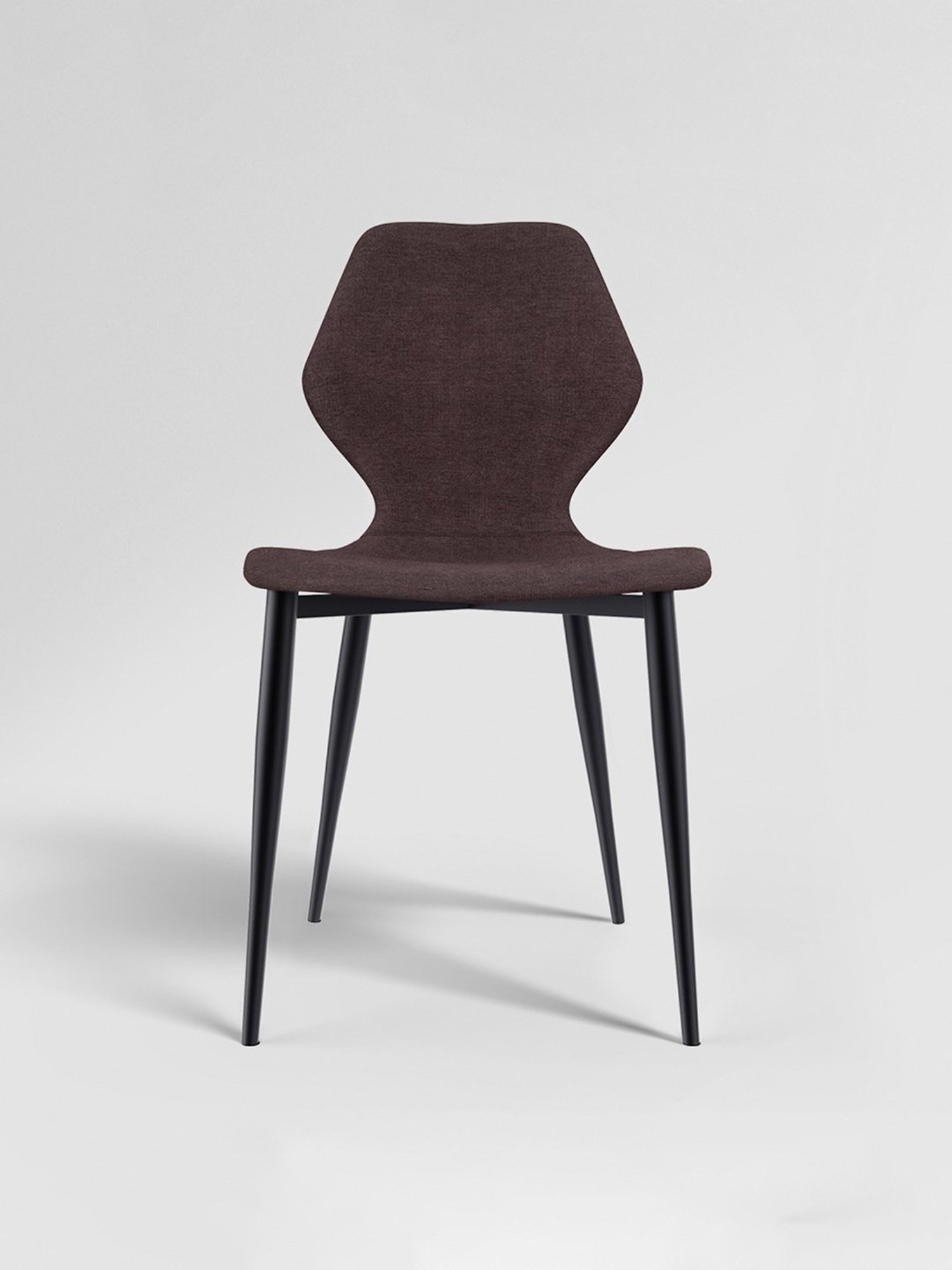 Godrej Interio Mulberry Maroon Mild Steel Dining Chair (Set of 2)