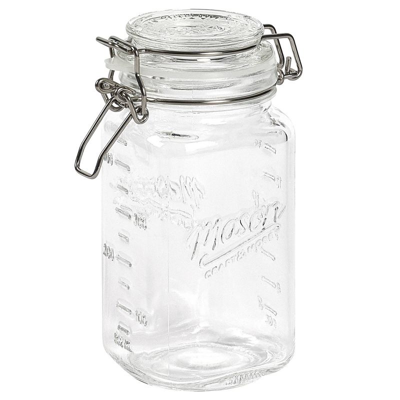 Mason Craft & More 17oz Set of 4 Wide Mini Clamp Jars