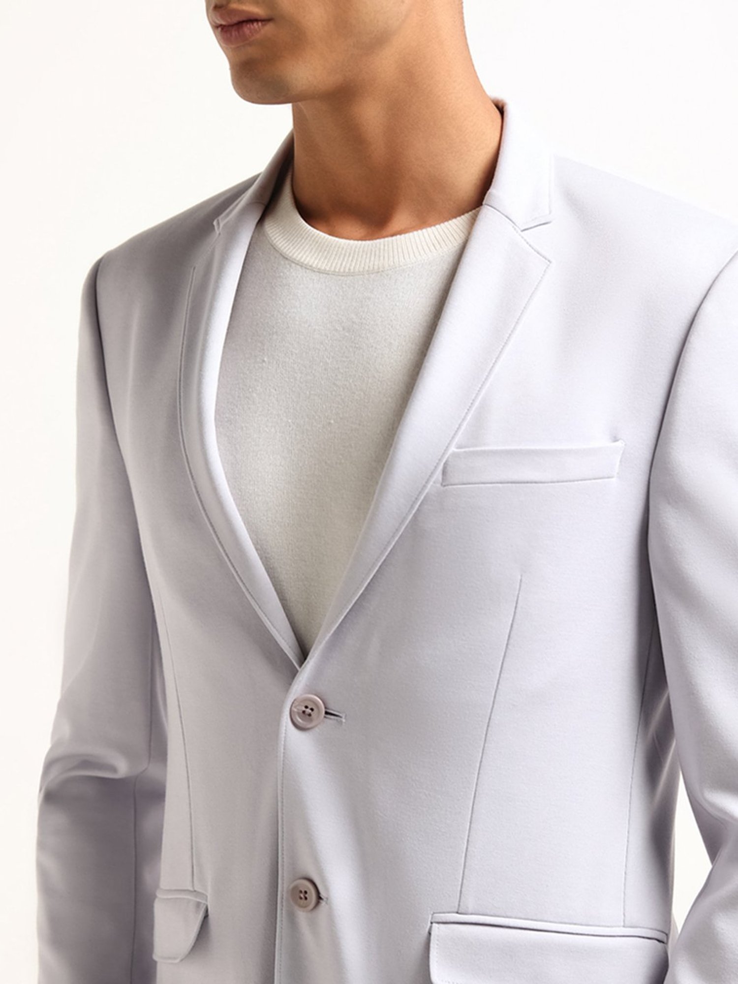 WES Formals by Westside Lilac Slim-Fit Blazer