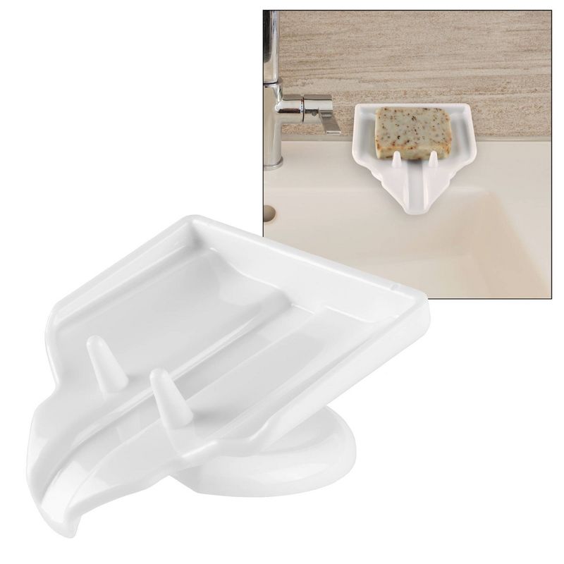 Waterfall Bathroom Soap Dish White - Hastings Home