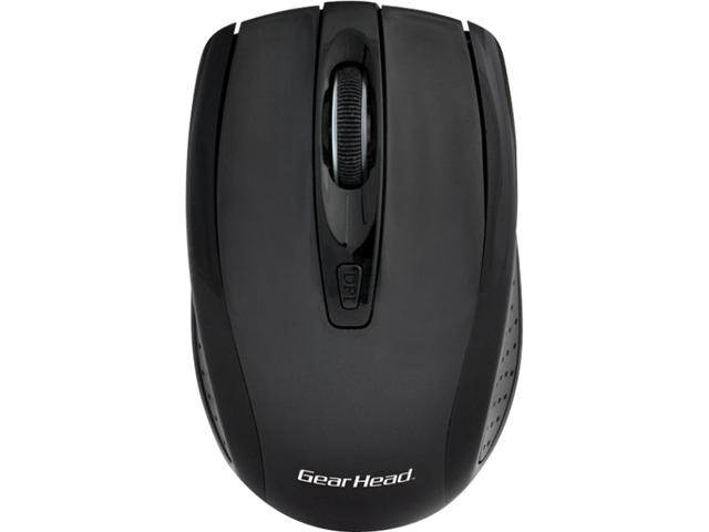 GEAR HEAD Black RF Wireless Optical Mouse