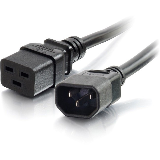 C2G 10347 C2G 10ft 14AWG 250 Volt Power Cord (IEC C14 to IEC320 C19) - For PDU, Server - 250 V AC Voltage Rating - Black