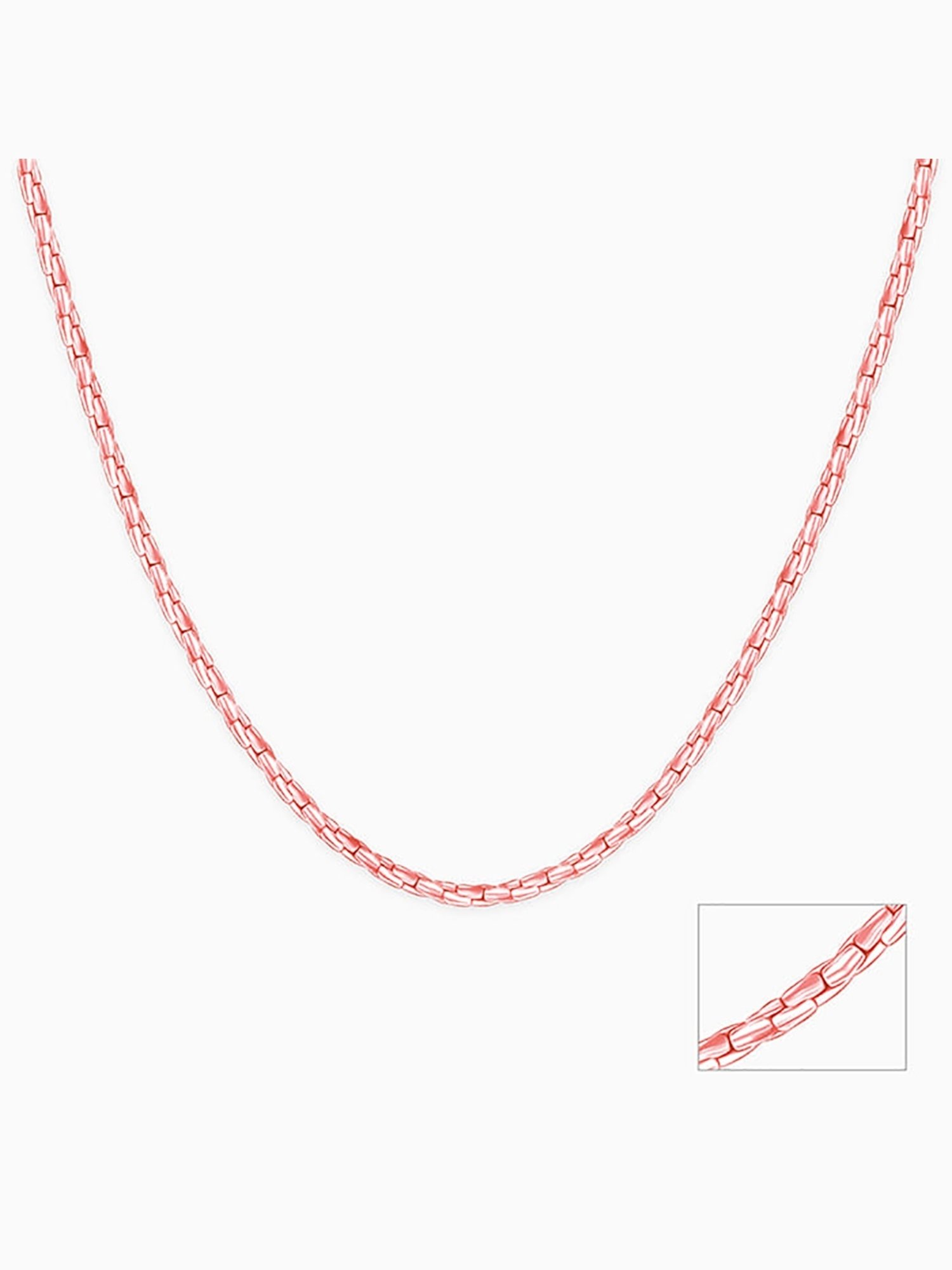 GIVA 92.5 Sterling Silver Rose Gold Treasured Dreams Chain for Womens and Girls