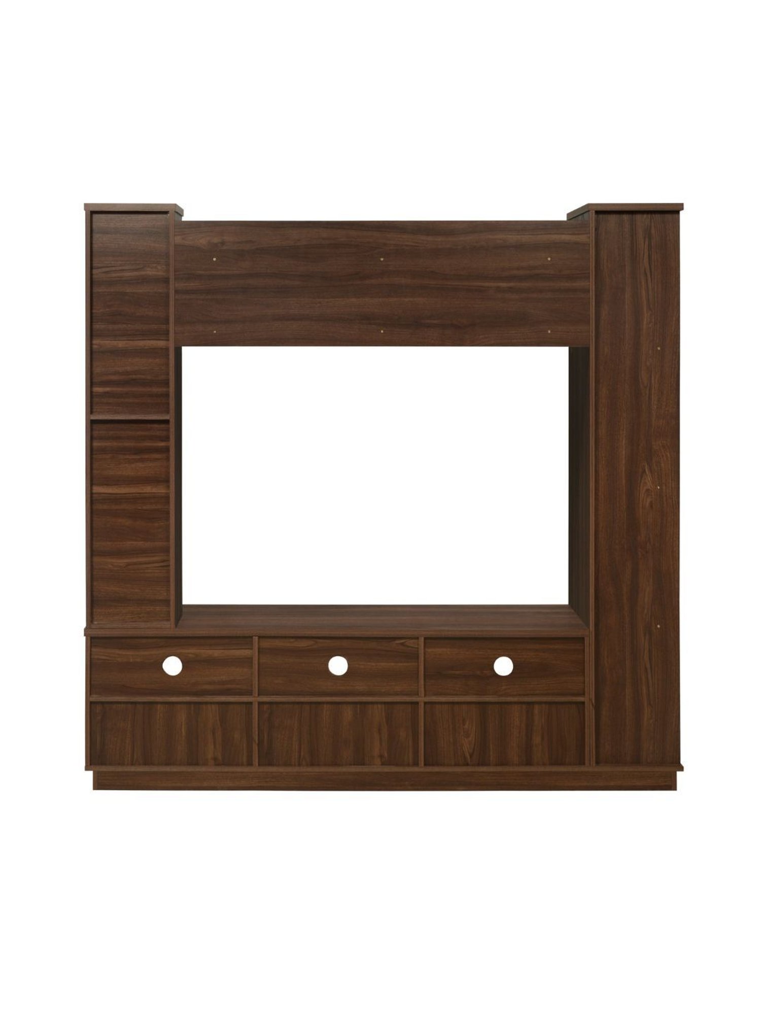 Nilkamal Cora White Engineered Wood TV Entertainment Unit with 2 Shelves