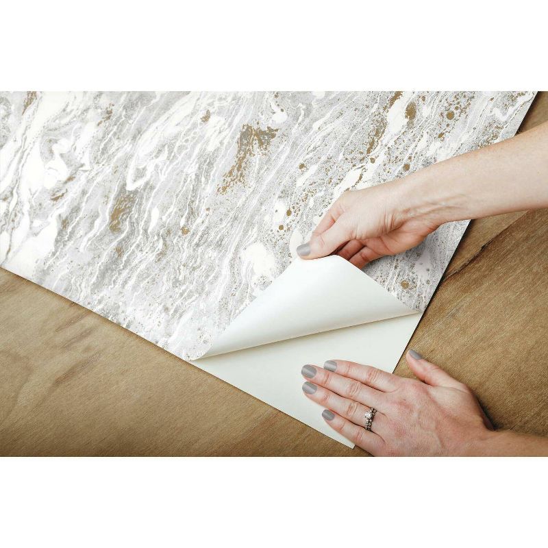 RoomMates Marble Seas Peel & Stick Wallpaper