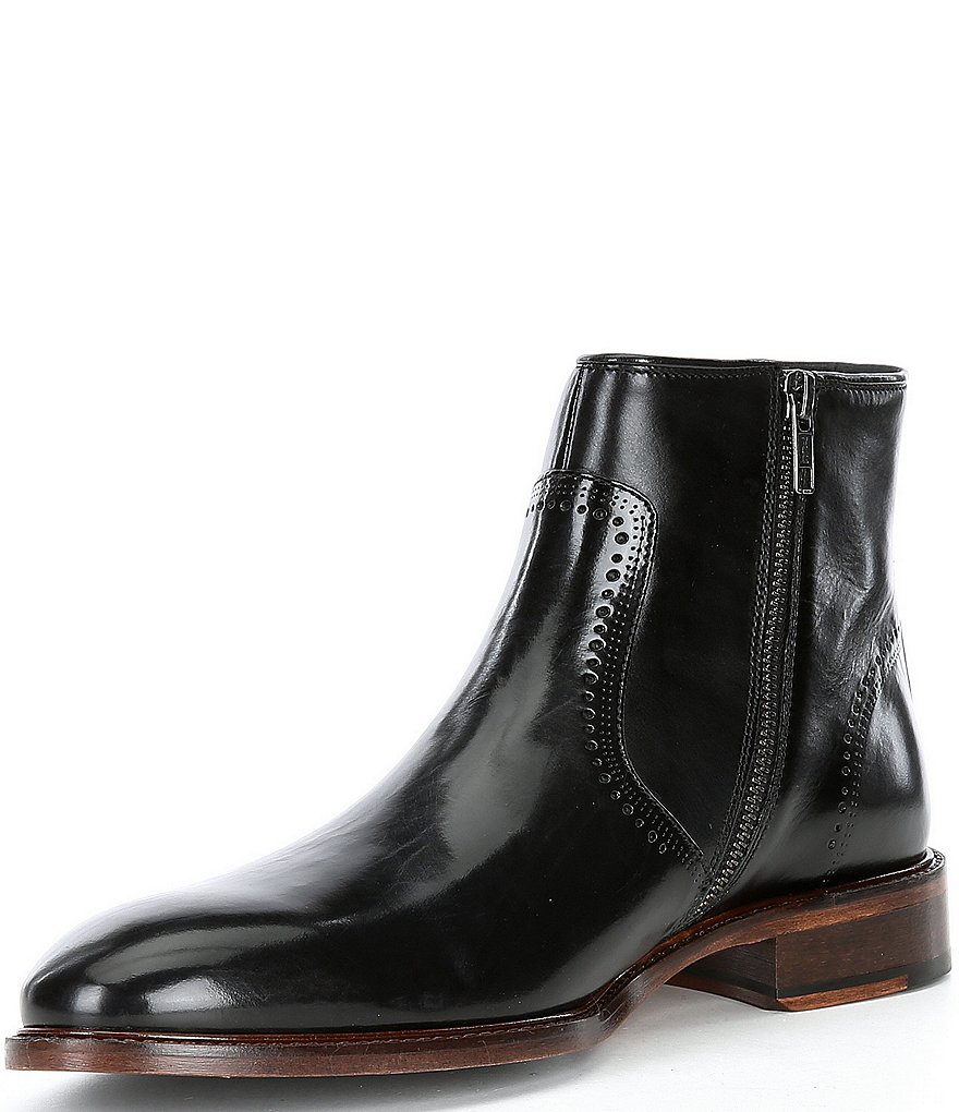 Johnston & Murphy Men's Sayer Side Zip Plain Toe Boots