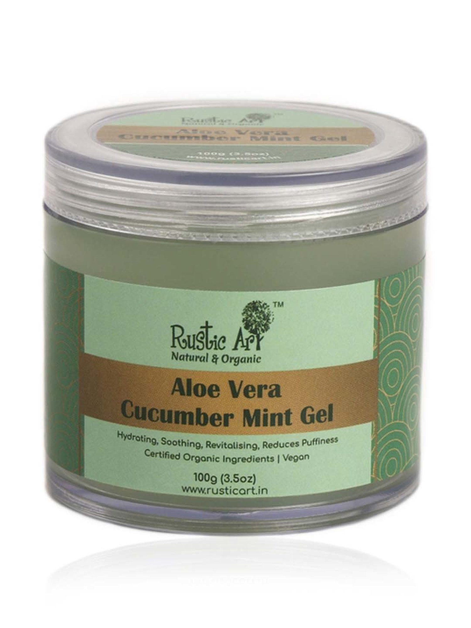Rustic Art Aloe Vera Cucumber Mint Gel - 100 gm