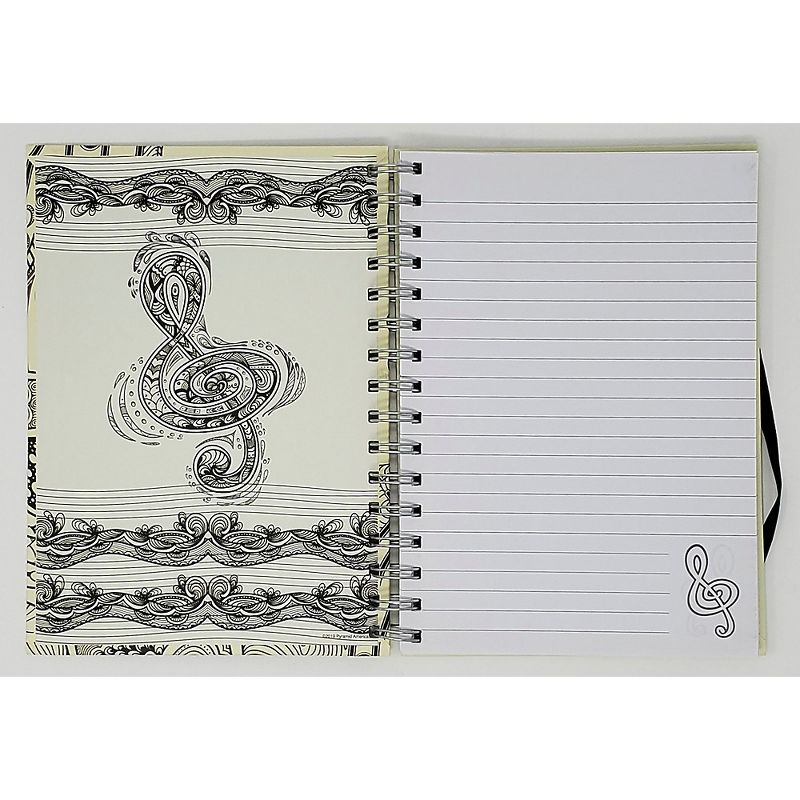 Pyramid America Music Note Line Sketch Premium Journal