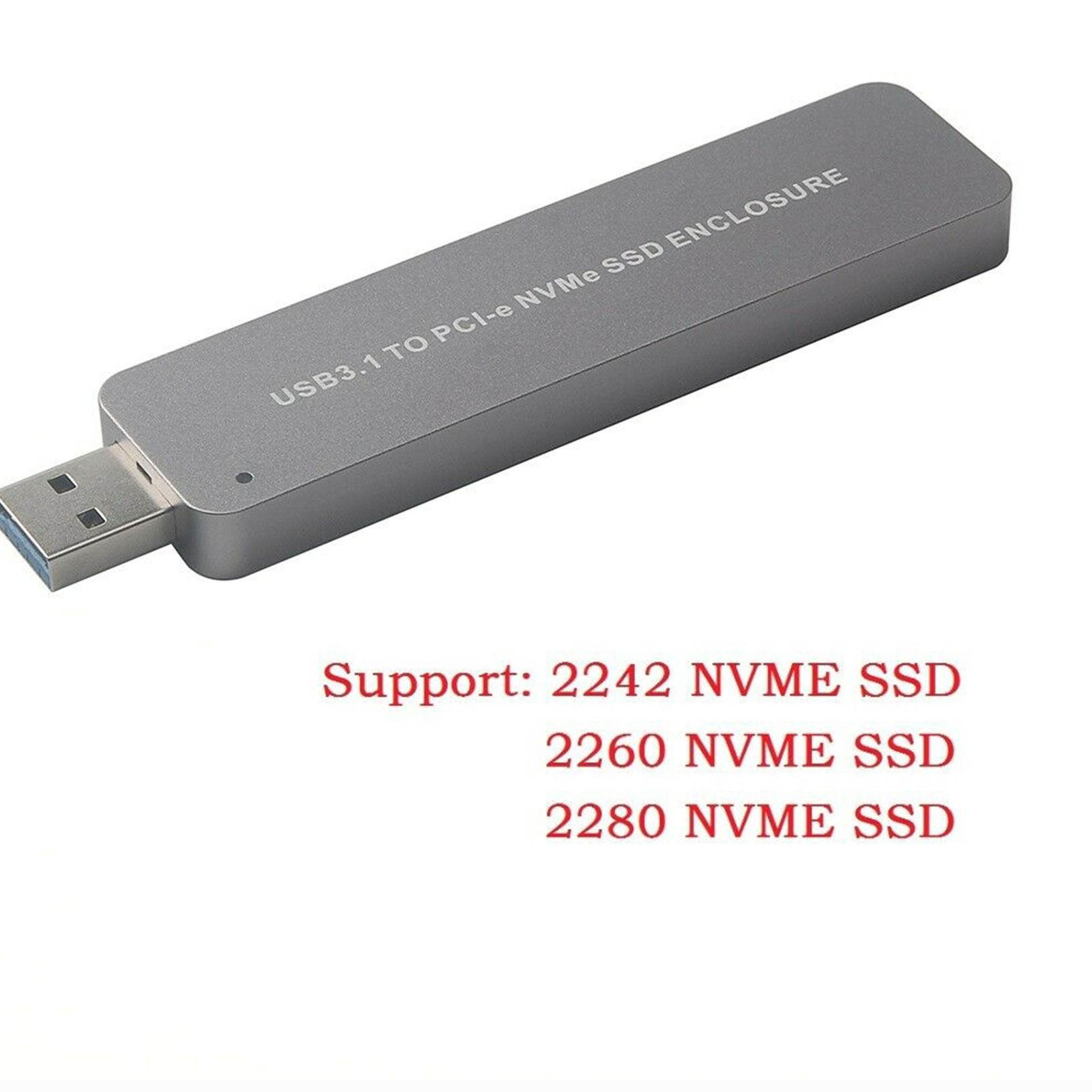 NVMe SSD to USB 3.0 Adapter Converter For PCIE M.2 2280 SSD External Drive