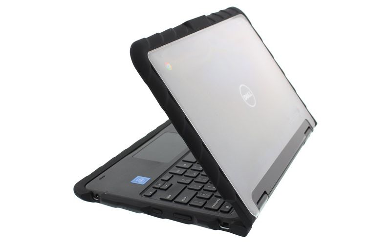 Gumdrop DropTech Dell 5190 2-in-1 Case - For Dell Chromebook - Black, Transparent - Shock Resistant - Polycarbonate, Silicone