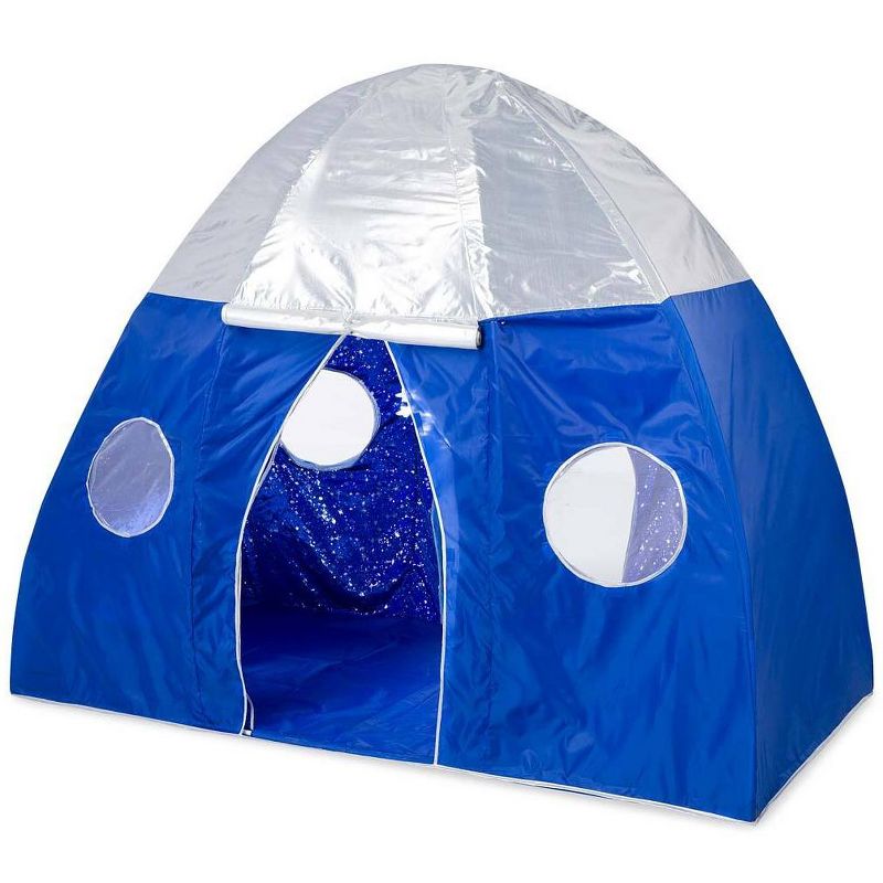 HearthSong Galactic Bed Tent With Starburst LED Light for Twin-Size Beds