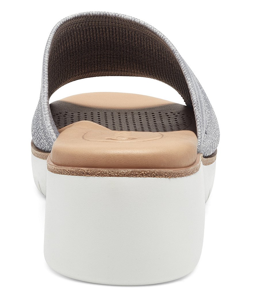 CC Corso Como Ditya Two-Tone Knit Slide Wedge Sandals