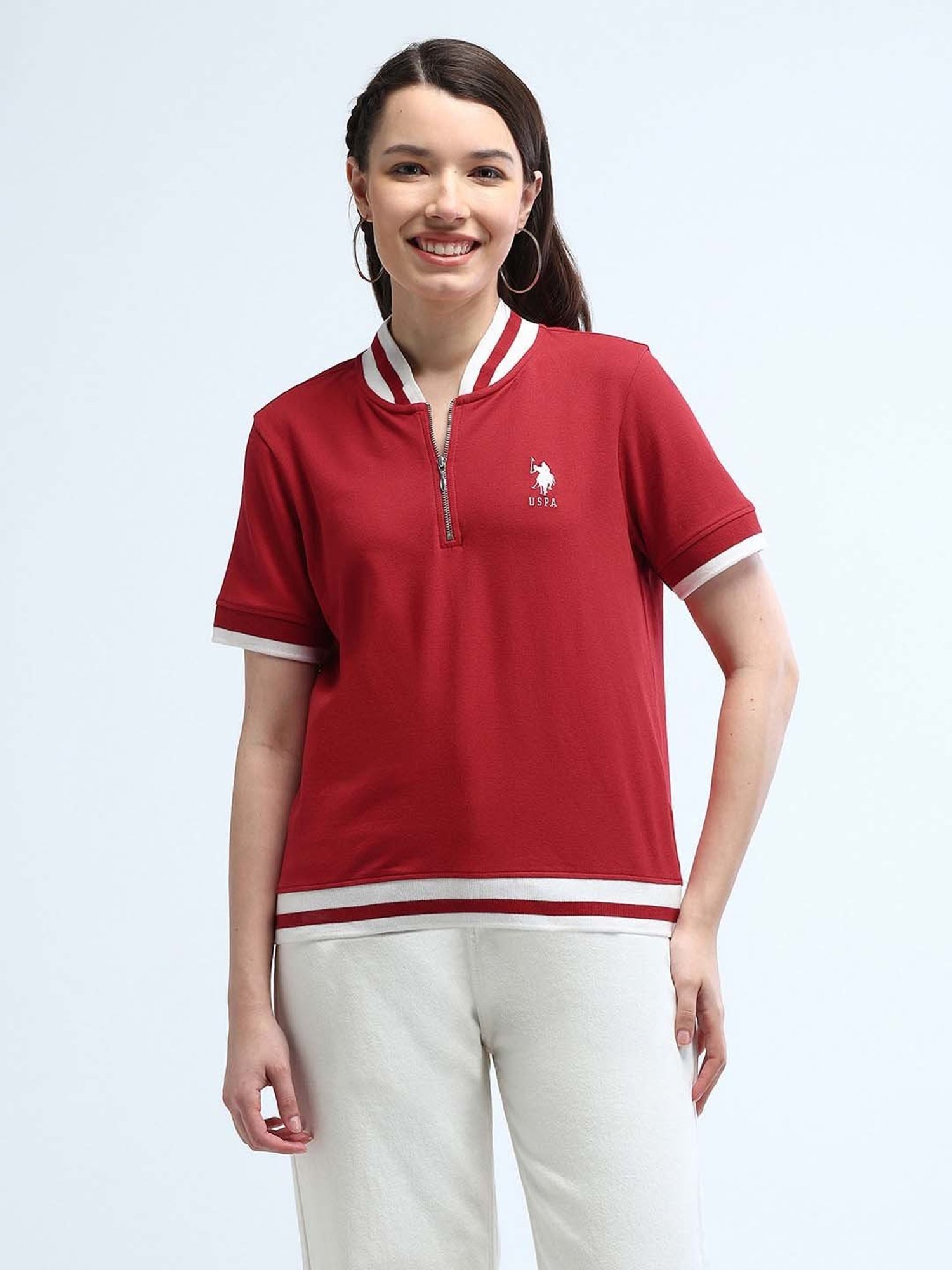 U.S. Polo Assn. Red Logo Print T-Shirt