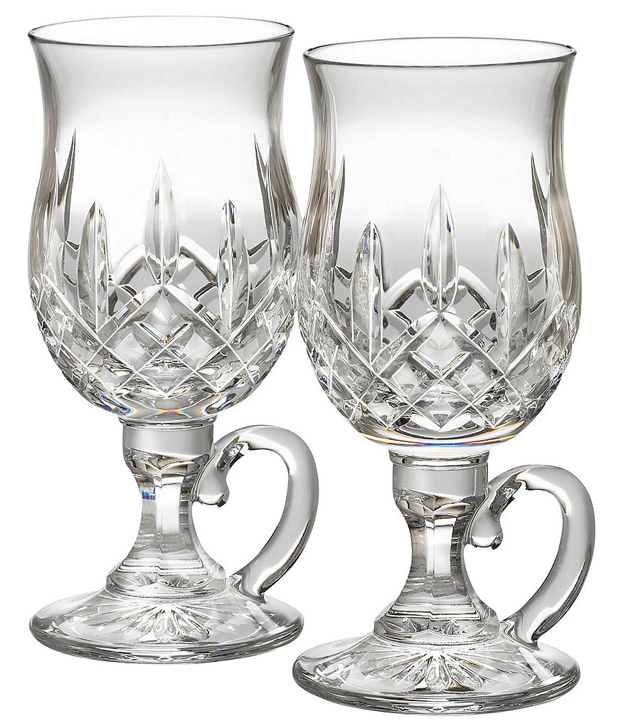 Waterford Lismore Crystal Irish Coffee Pair