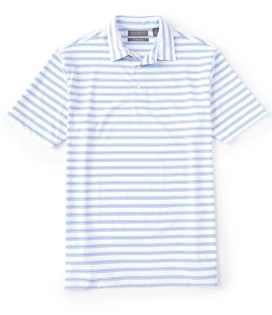 Visconti Petal Print Short-Sleeve Polo Shirt