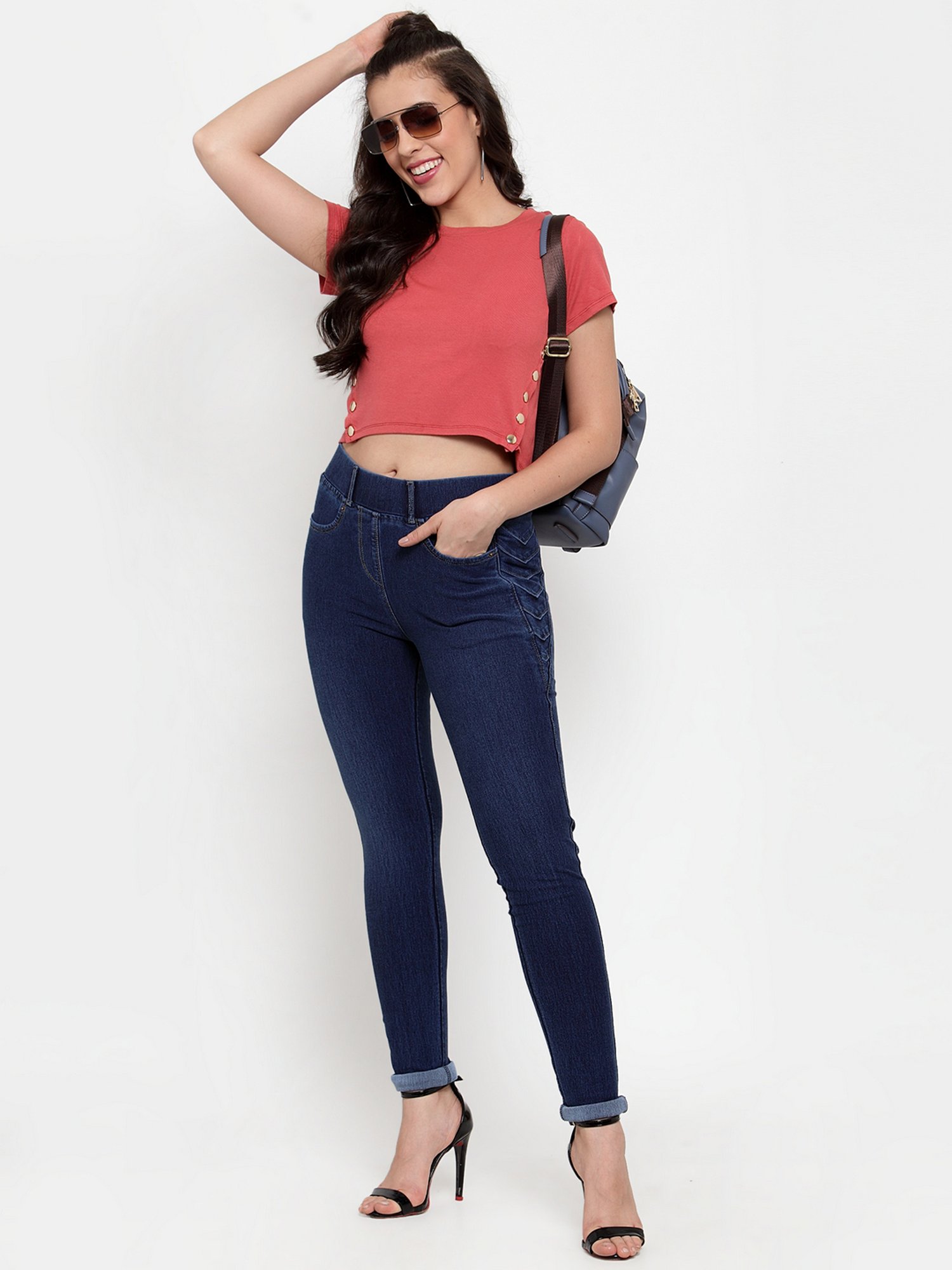 Westwood Blue Regular Fit Jeggings