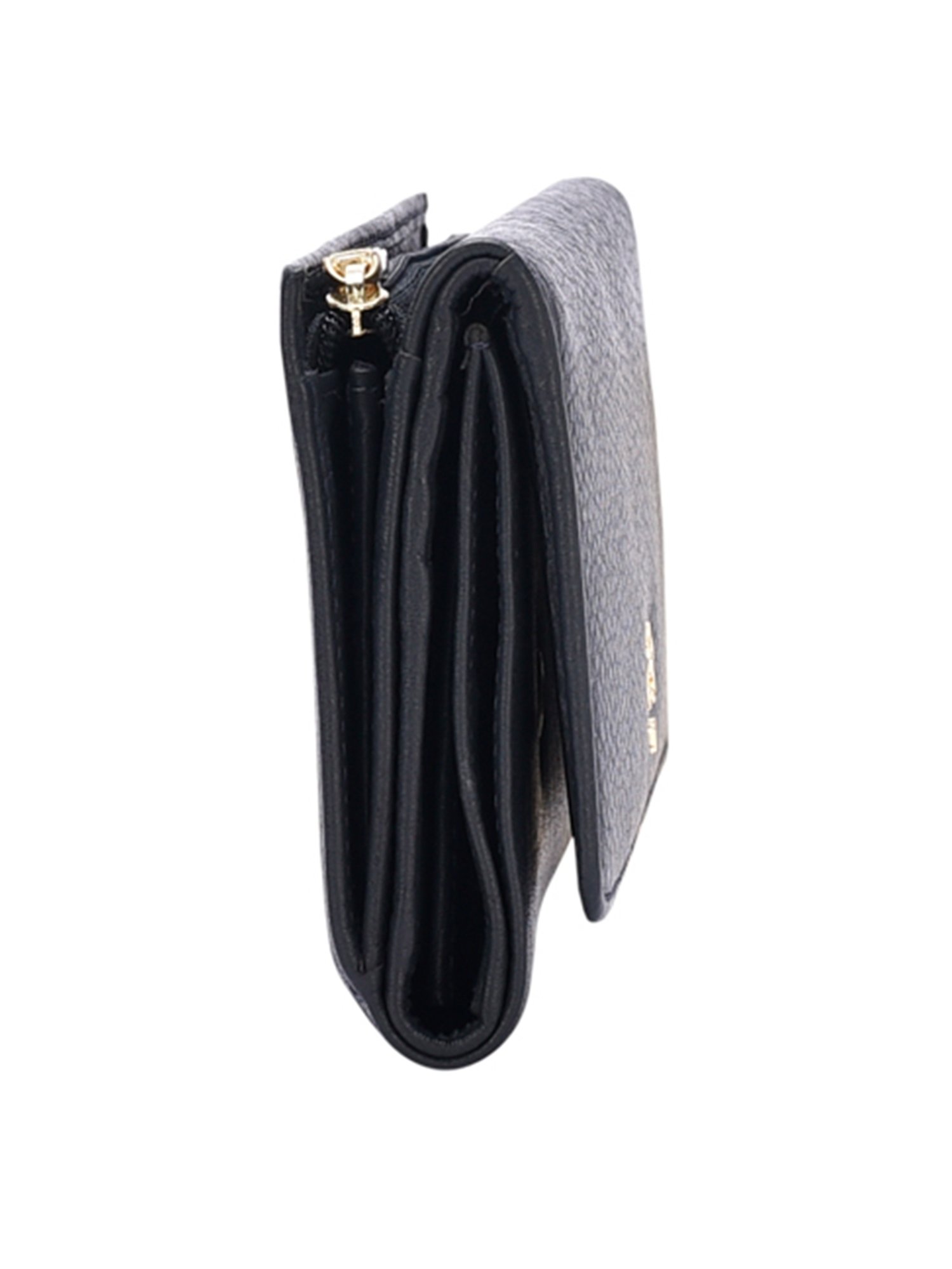 Eske Klara Dark Blue Solid Tri-Fold Wallet for Women