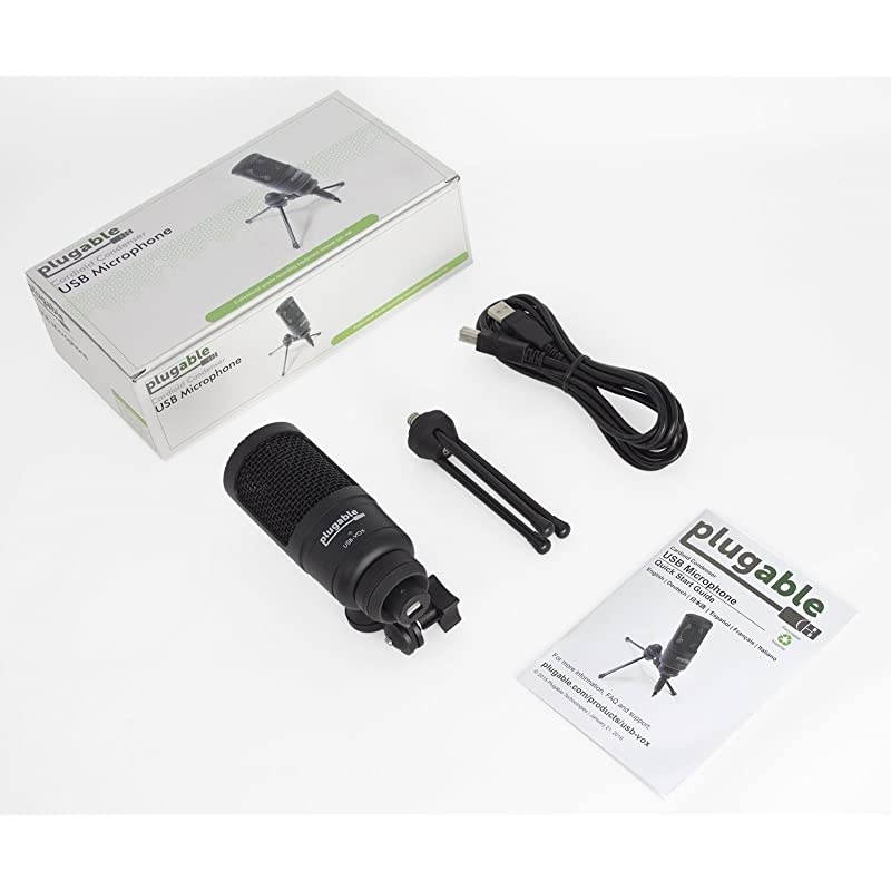 USB Studio Microphone Podcast Microphone Tripod Mounted Cardioid Condenser Microphone Optimized for Streaming TwitchMixerYouTubeDiscord Compatible with Windows macOS Linux PCs