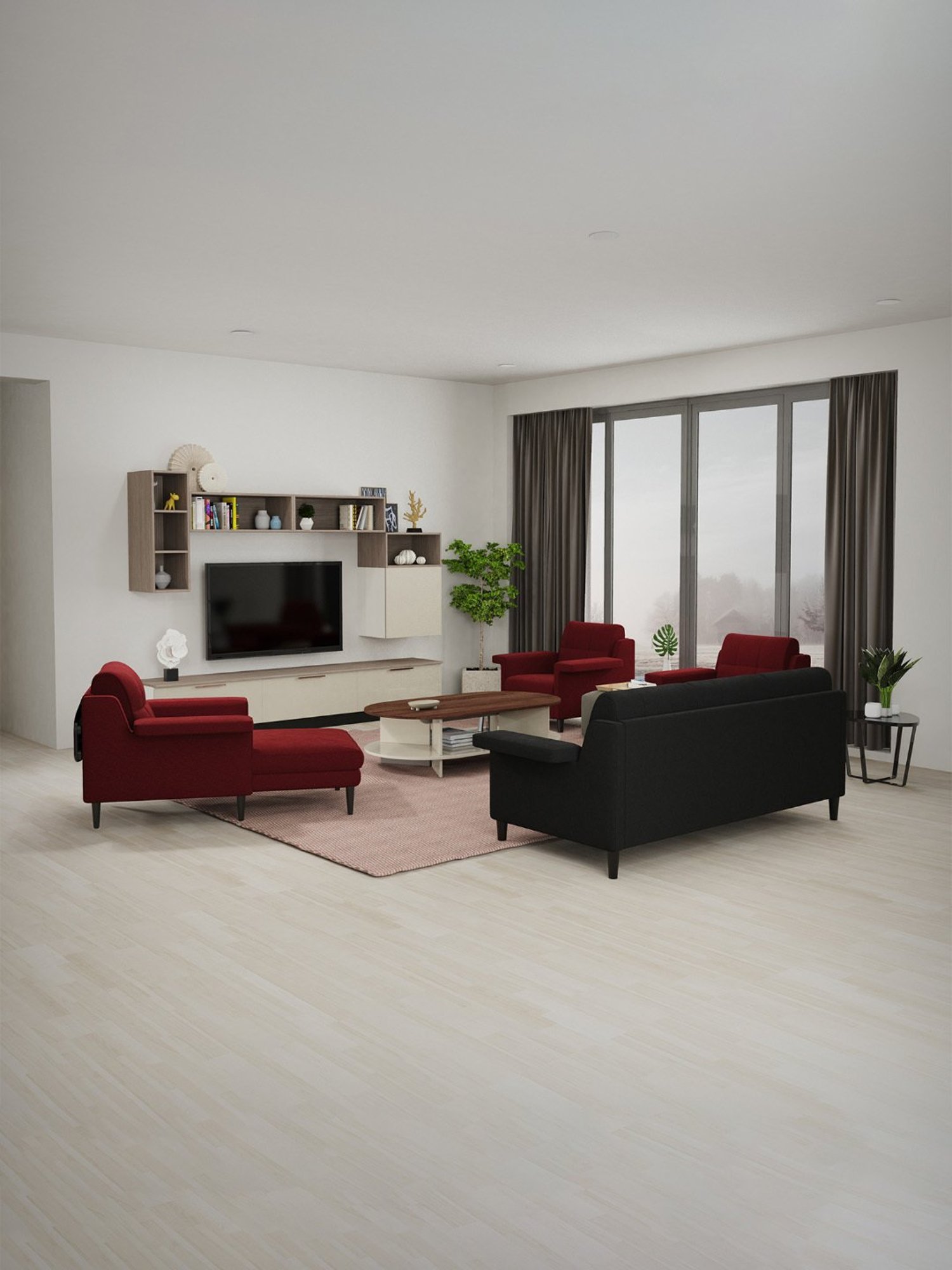 Queen Brady Convertible Sofa with Storage Gray - Serta