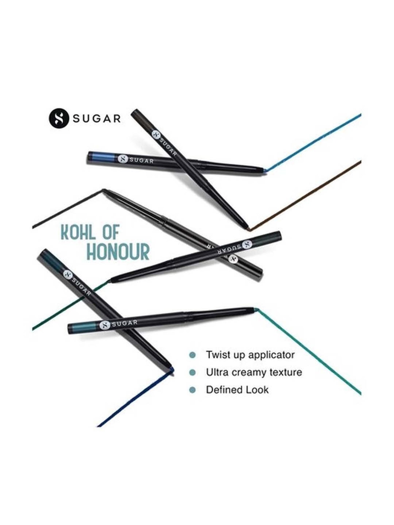 Matt Look Single Stroke Super Glide Eyeliner Kohl Kajal Bottle Green - 1.3 gm
