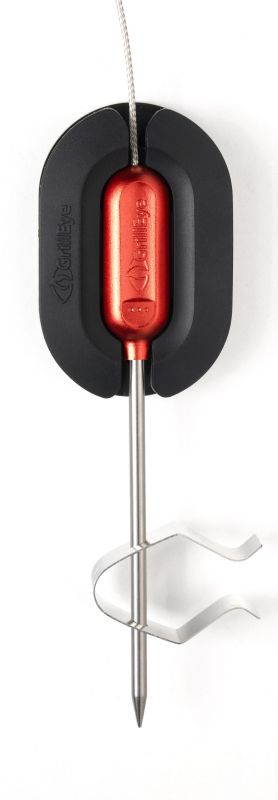 GrillEye Smart Bluetooth Grilling & Smoking Thermometer, Red