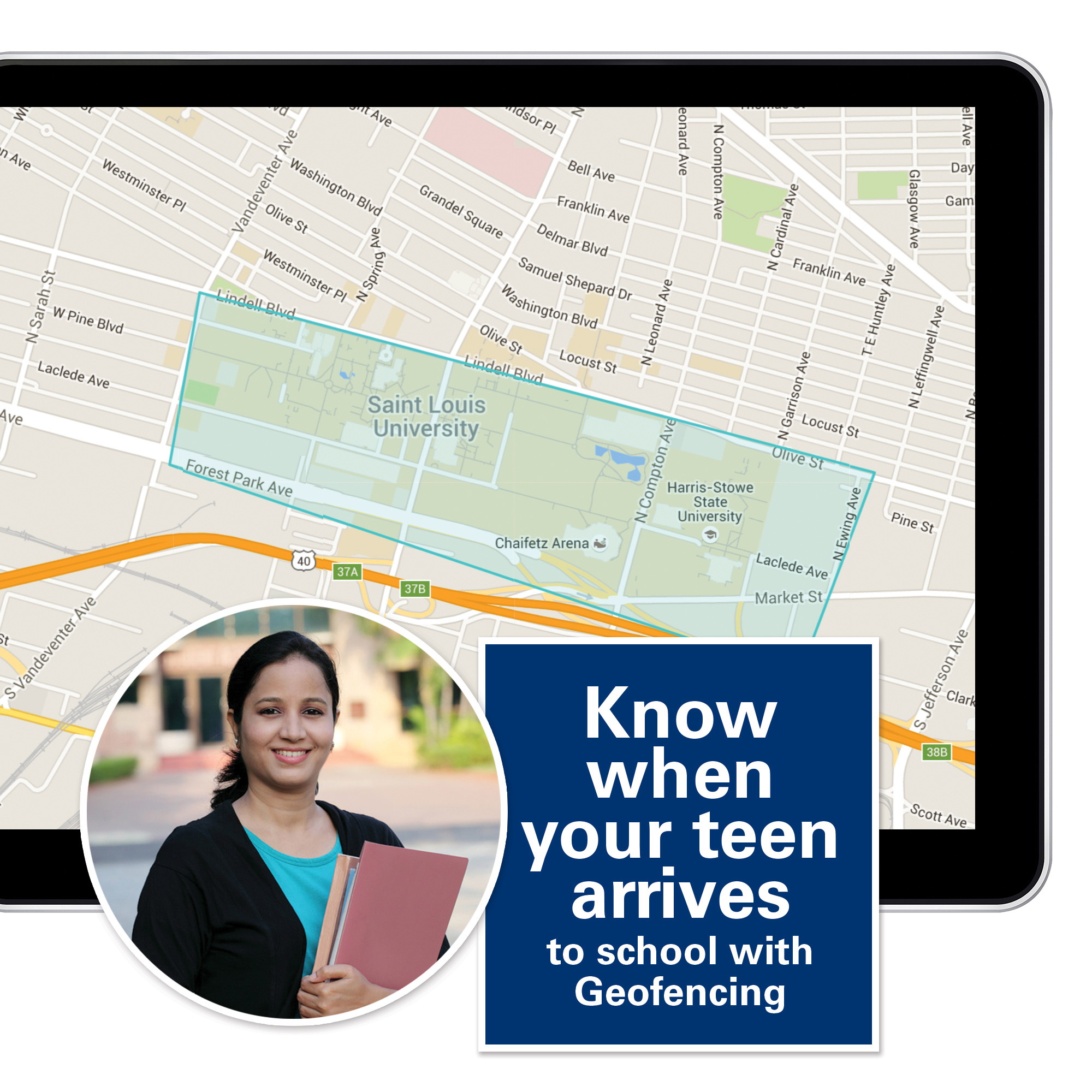 MOTOsafety Teen GPS Tracking OBD Device & Driving Coach with Free Month of 3G GPS Service