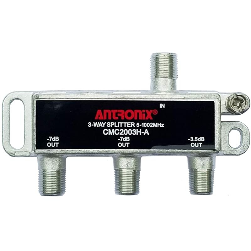 CMC2003H-A 3-Way Horizontal Splitter -3.5dB -7dB 5-1002 MHz High Performance for Coax Cable TV & Internet