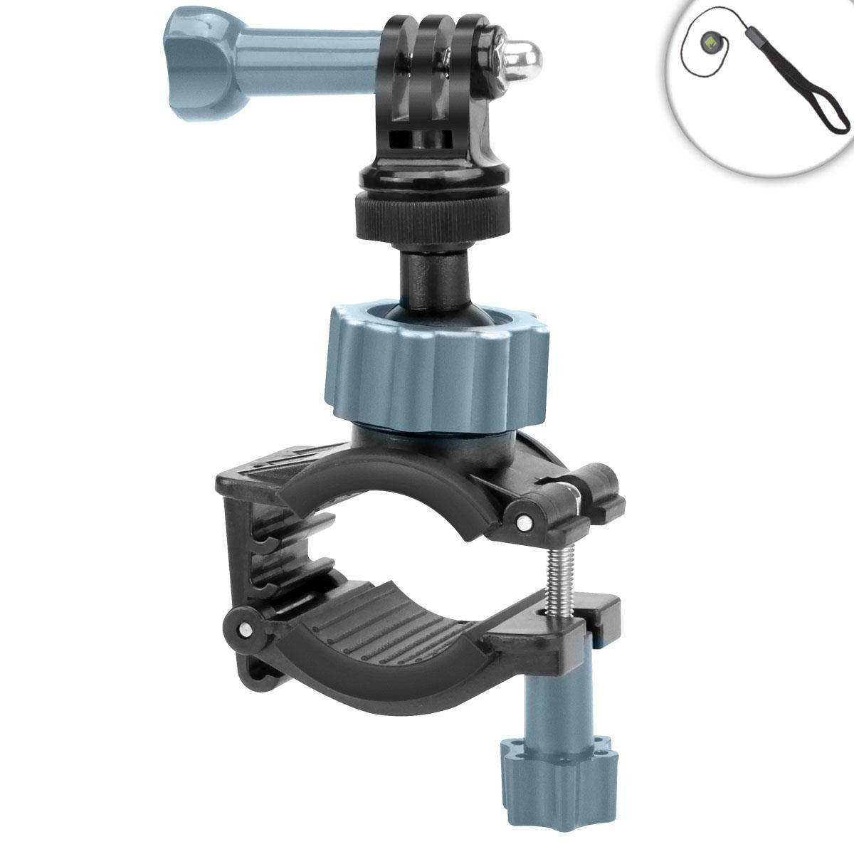 Universal Compact Camera Handlebar Mounting Solution by USA Gear - Works With Canon Powershot SX710 HS , Nikon 1 J5 , Panasonic Lumix DMC-SZ10 & More