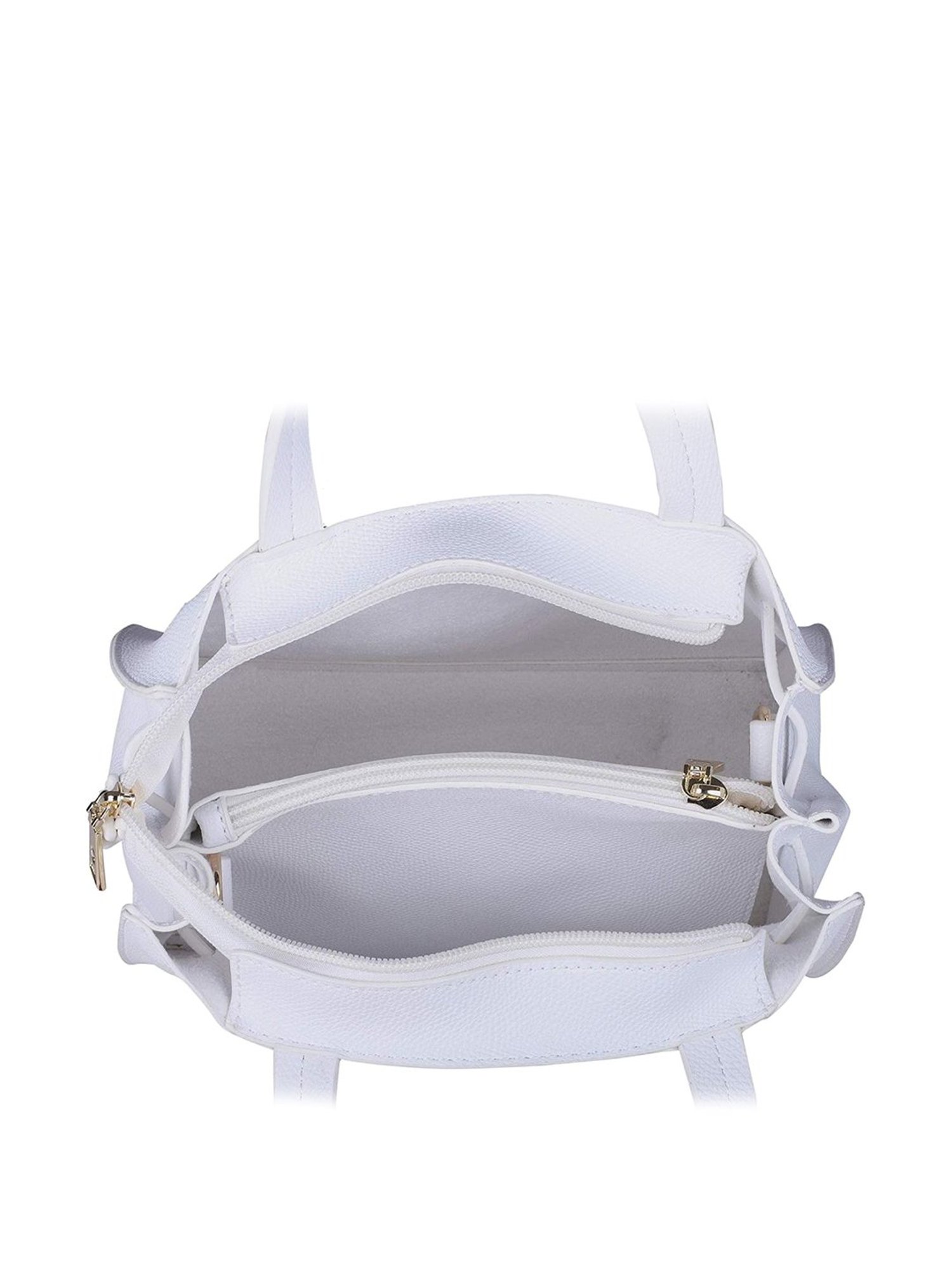 Giordano White Solid Handbag