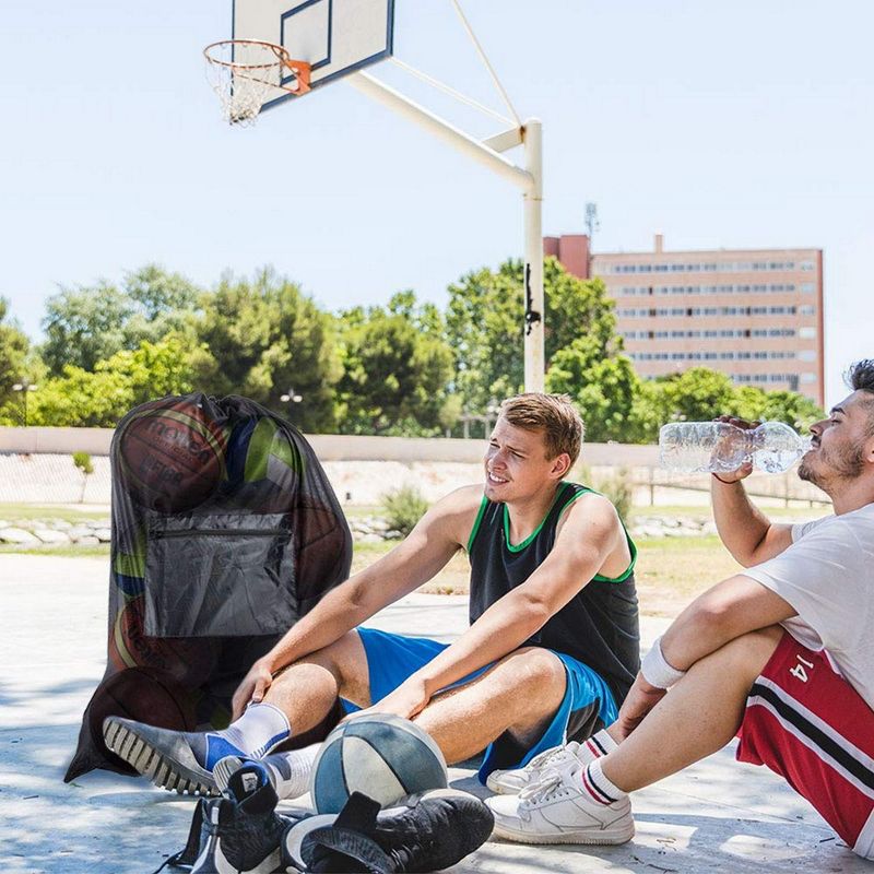 Juvale Large Mesh Basketball Equipment Soccer Ball Bag for Outdoor and Water Sports Gears, 29 x 41 in