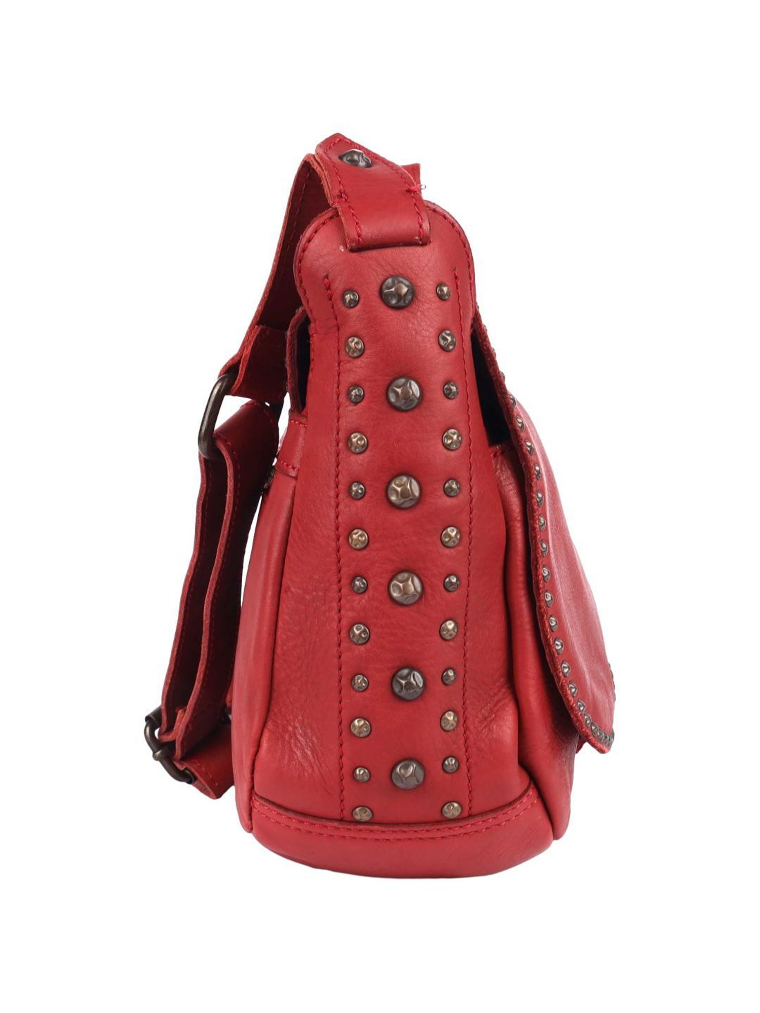 KOMPANERO Alaska Red Embellished Medium Sling Handbag