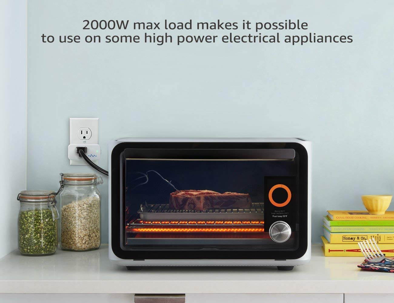 LITEdge Smart Plug, Works with Amazon Alexa and Google Assistant, Wi-Fi Accessible Power Outlet, Timing Function, No Hub Needed, Control with App on Phone, Single Socket