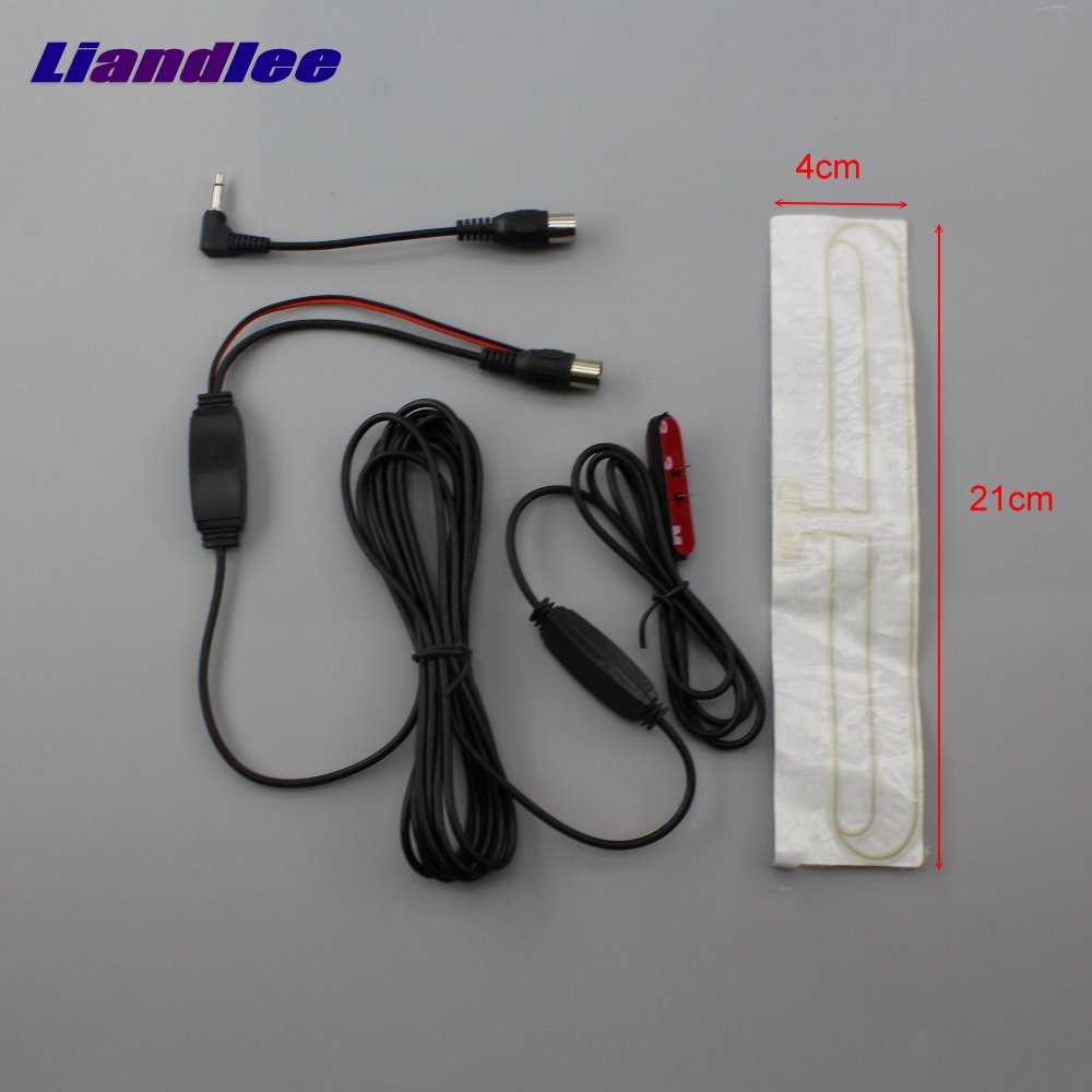 Car Active Digital TV Antenna Amplifier DVB T ISDB T ATSC Aerial IEC 3.5mm TRS Connector Male Plug Booster ANT #AM4585 (1pcs)